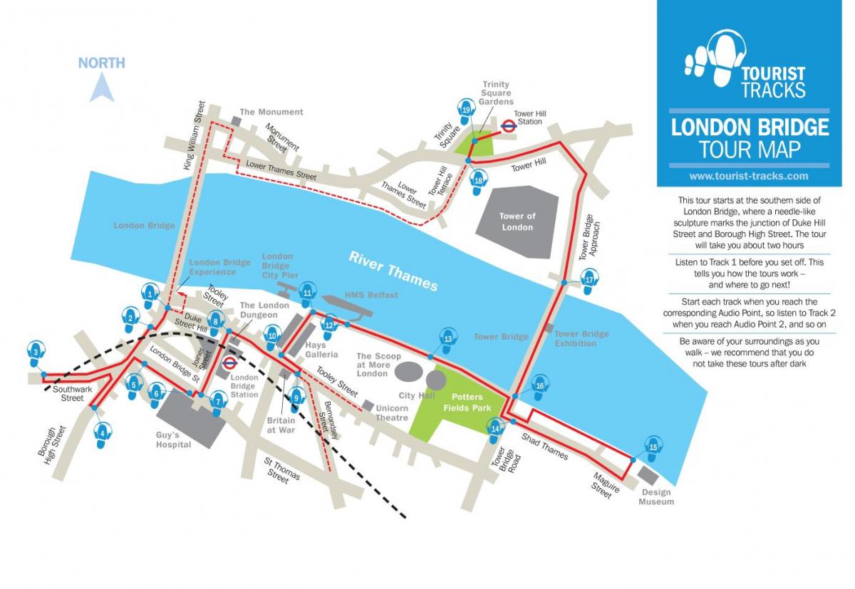mapa de London bridge