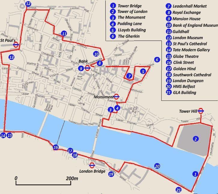 curta o mapa de Londres