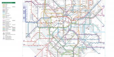 Mapa de Londres estações de trem
