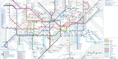 Mapa do metrô de Londres