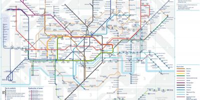 O metro de londres tubo mapa