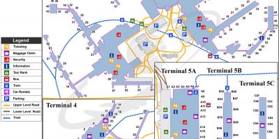 Mapa do aeroporto de heathrow