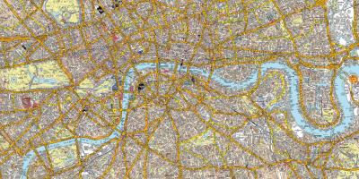 Mapa de rua de Londres