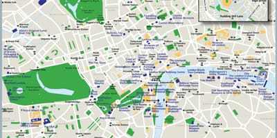 Mapa turístico de Londres