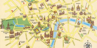 Passeios mapa de Londres