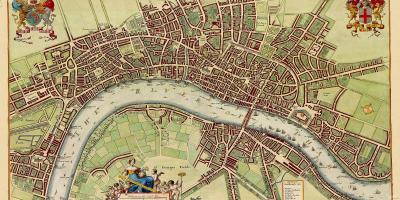 Mapa do vintage de Londres